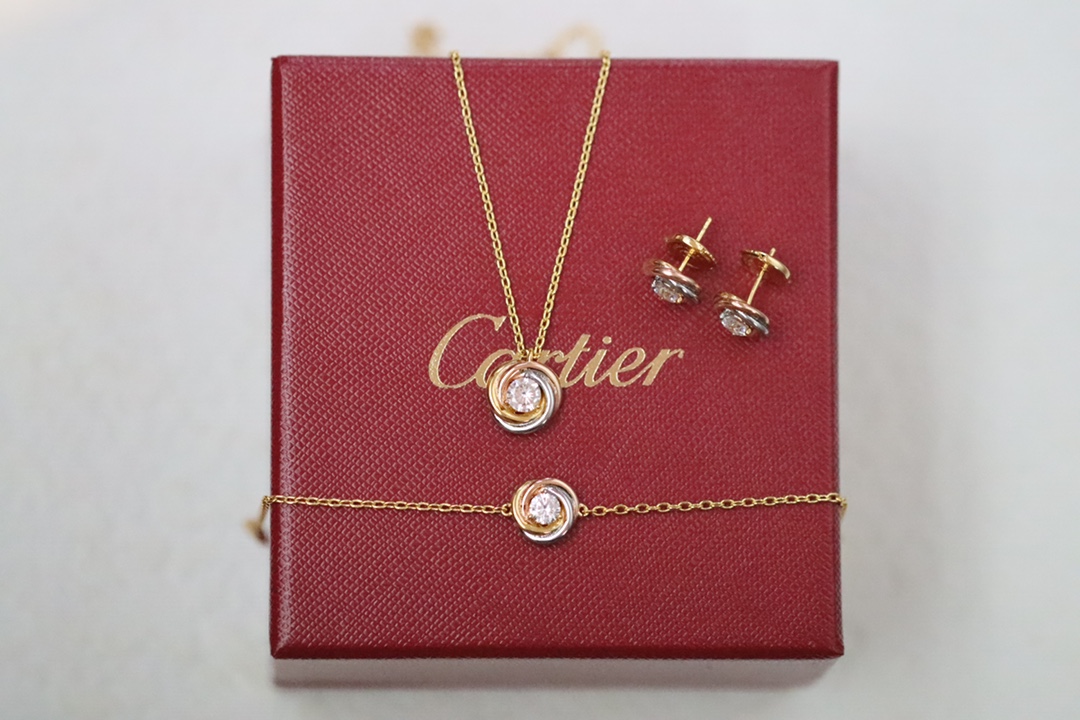 Cartier Cartier/卡地亚 三色圆环单钻手链
