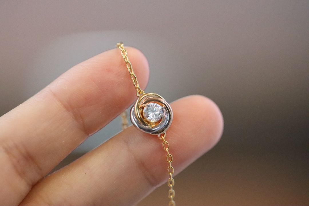 Cartier Cartier/卡地亚 三色圆环单钻手链