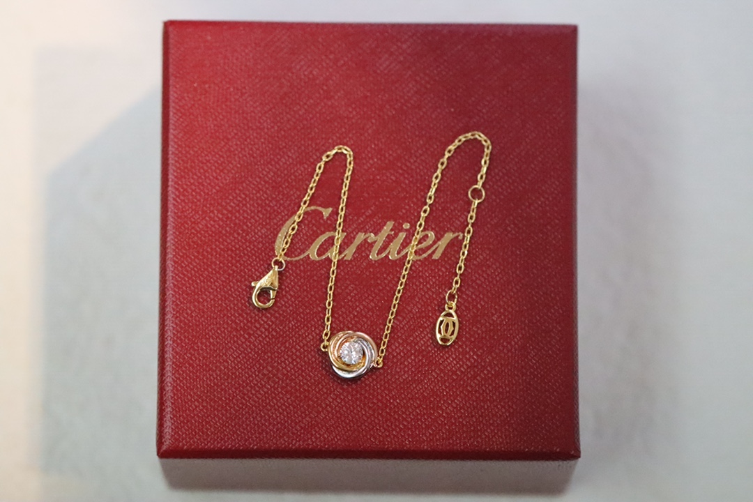 Cartier Cartier/卡地亚 三色圆环单钻手链