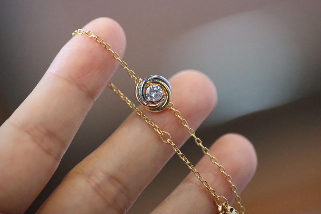 Cartier Cartier/卡地亚 三色圆环单钻手链