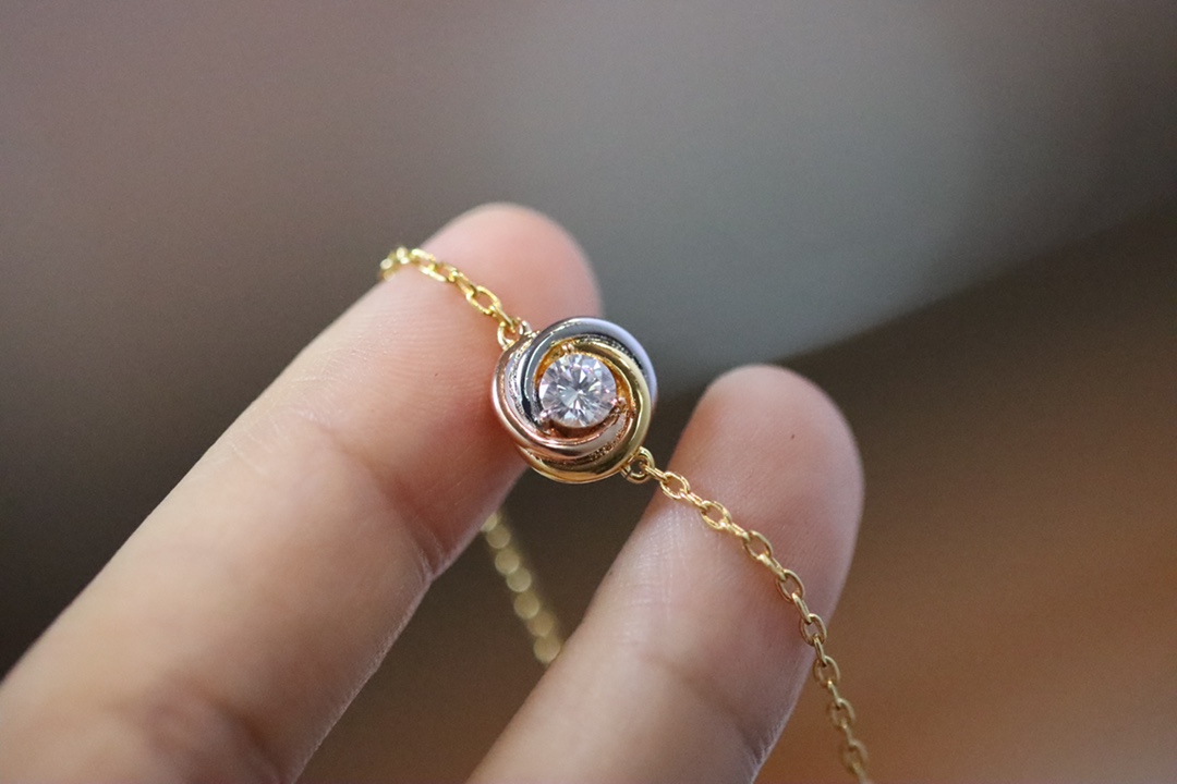 Cartier Cartier/卡地亚 三色圆环单钻手链
