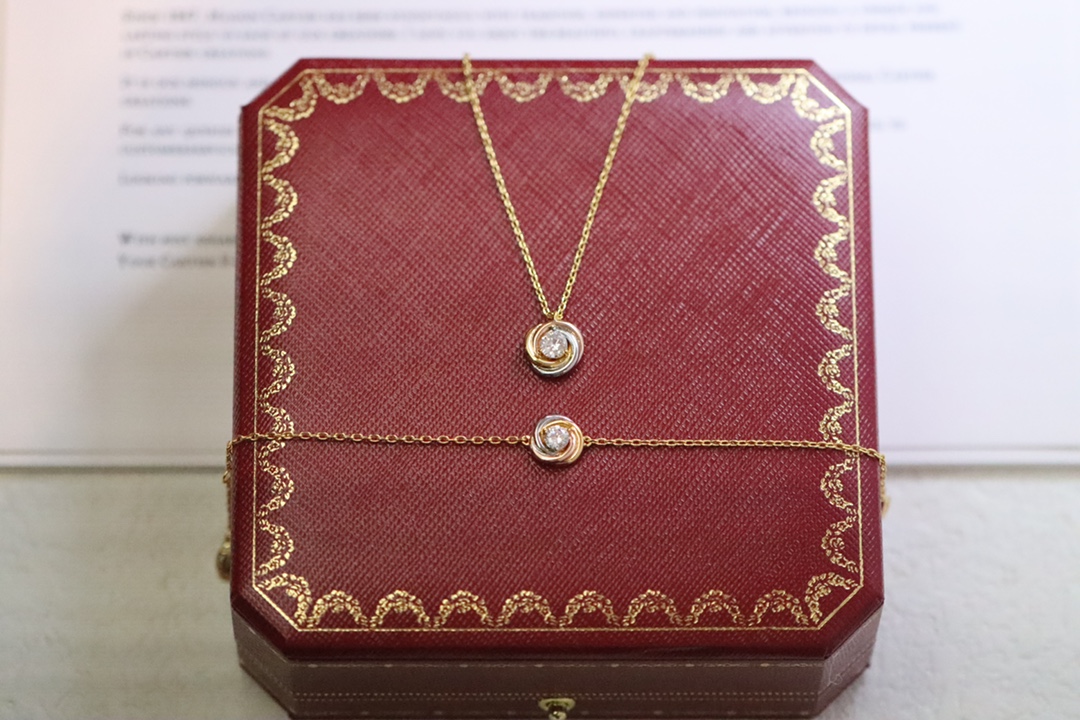 Cartier Cartier/卡地亚 三色单钻项链