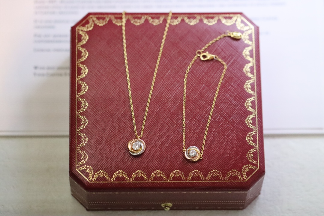 Cartier Cartier/卡地亚 三色单钻项链