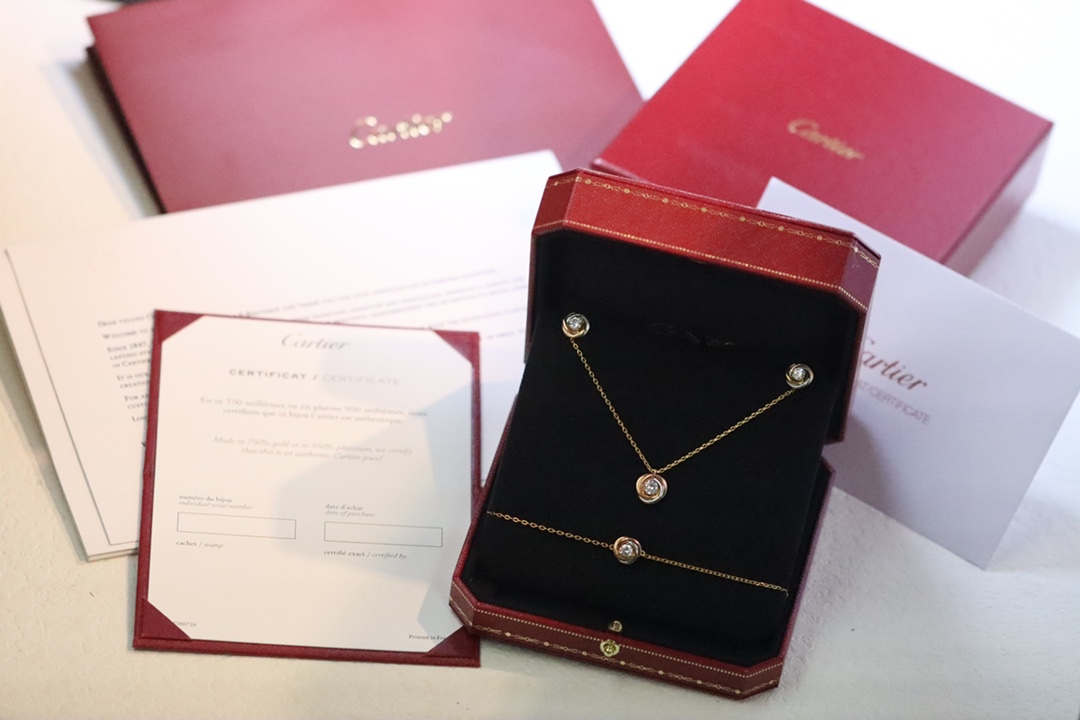 Cartier Cartier/卡地亚 三色单钻项链