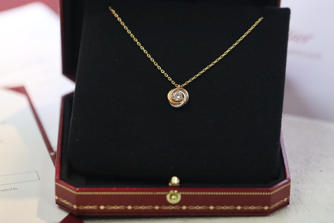 Cartier Cartier/卡地亚 三色单钻项链