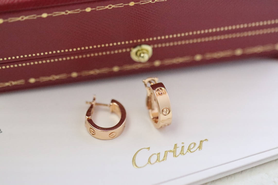 Cartier Cartier/卡地亚 Love系列 CNC螺丝半圈耳环