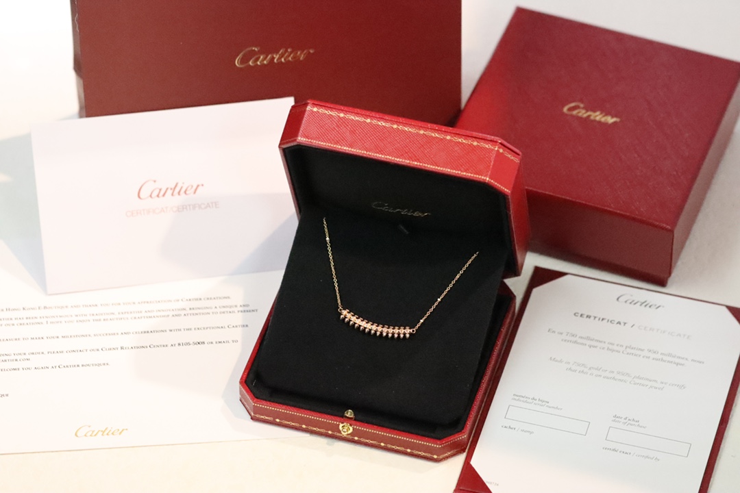 Cartier 卡地亚 玫瑰金铆钉（子弹头）项链