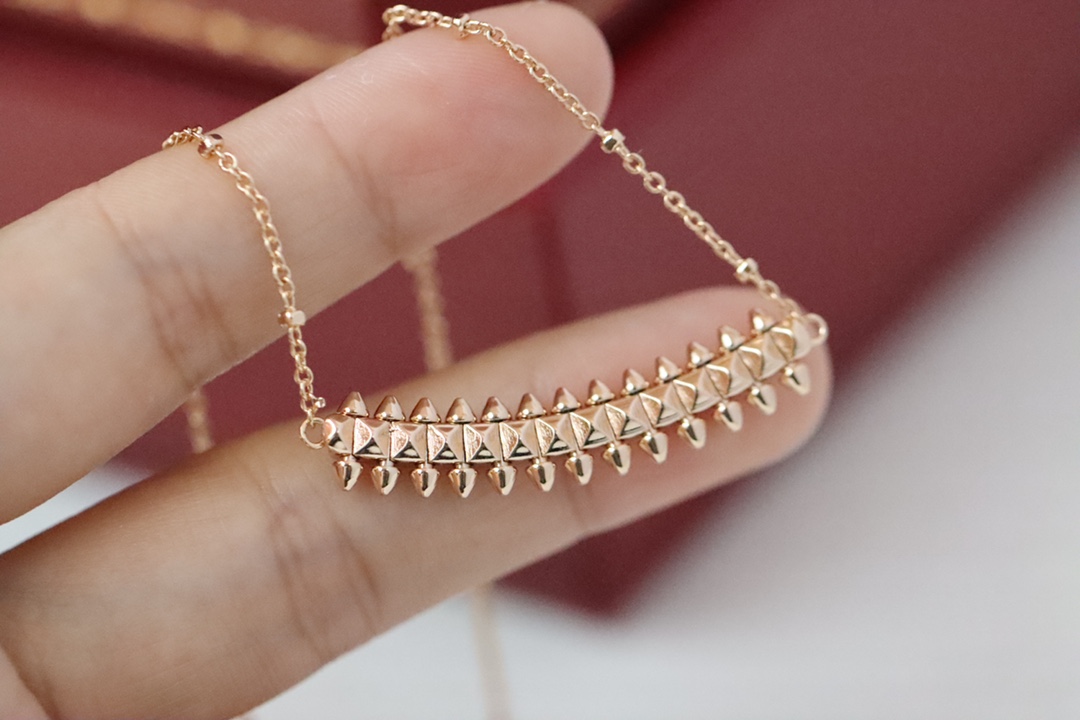 Cartier 卡地亚 玫瑰金铆钉（子弹头）项链