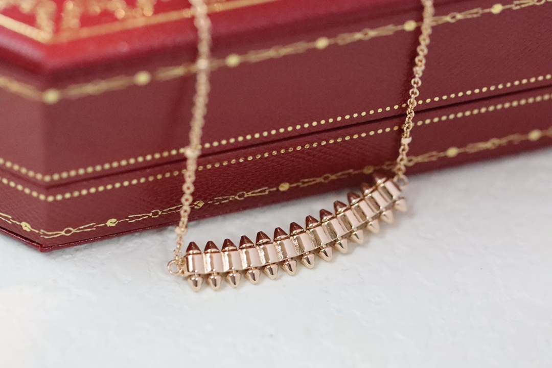 Cartier 卡地亚 玫瑰金铆钉（子弹头）项链