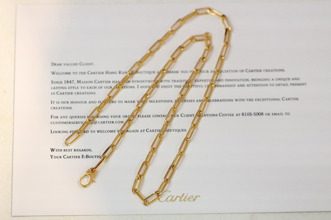 Cartier Cartier卡地亚 Santos系列环环相扣项链