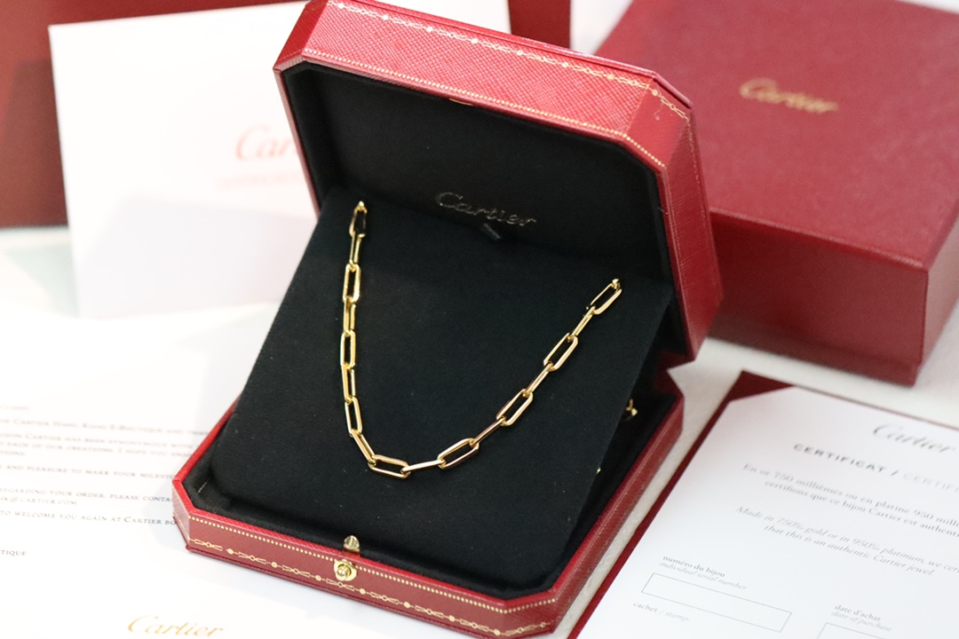Cartier Cartier卡地亚 Santos系列环环相扣项链
