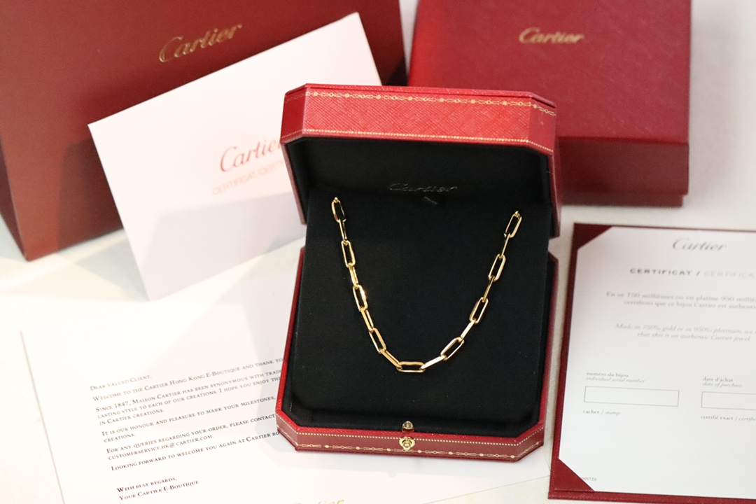 Cartier Cartier卡地亚 Santos系列环环相扣项链