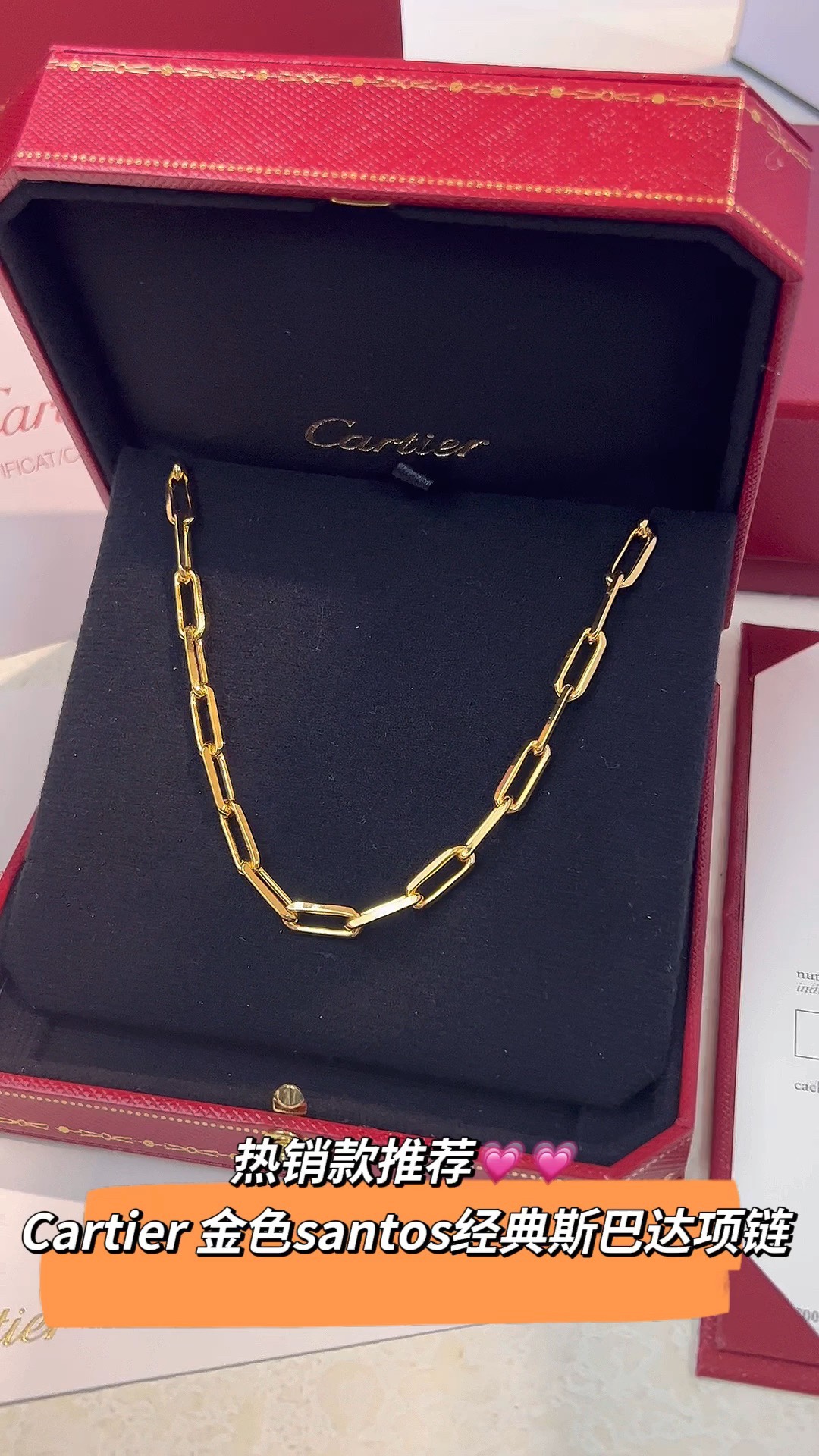Cartier Cartier卡地亚 Santos系列环环相扣项链