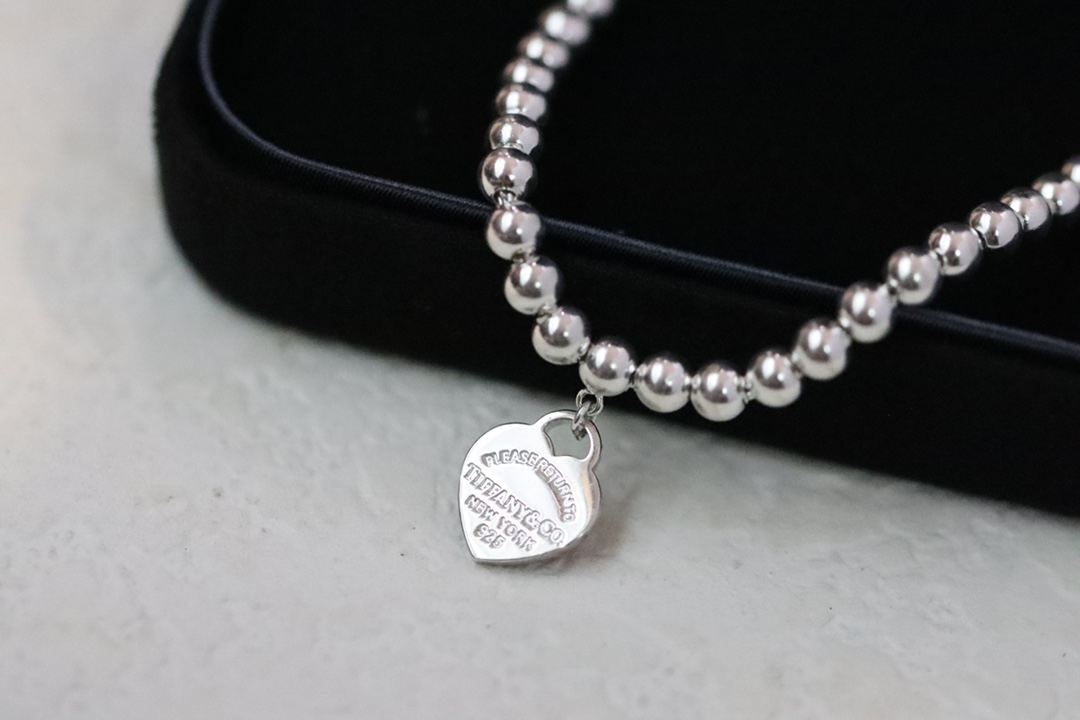 Tiffany & Co. Tiffany&Co.红心珐琅爱心手链 925纯银