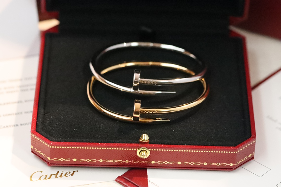Cartier Cartier 玫瑰金 细版无钻钉子手镯