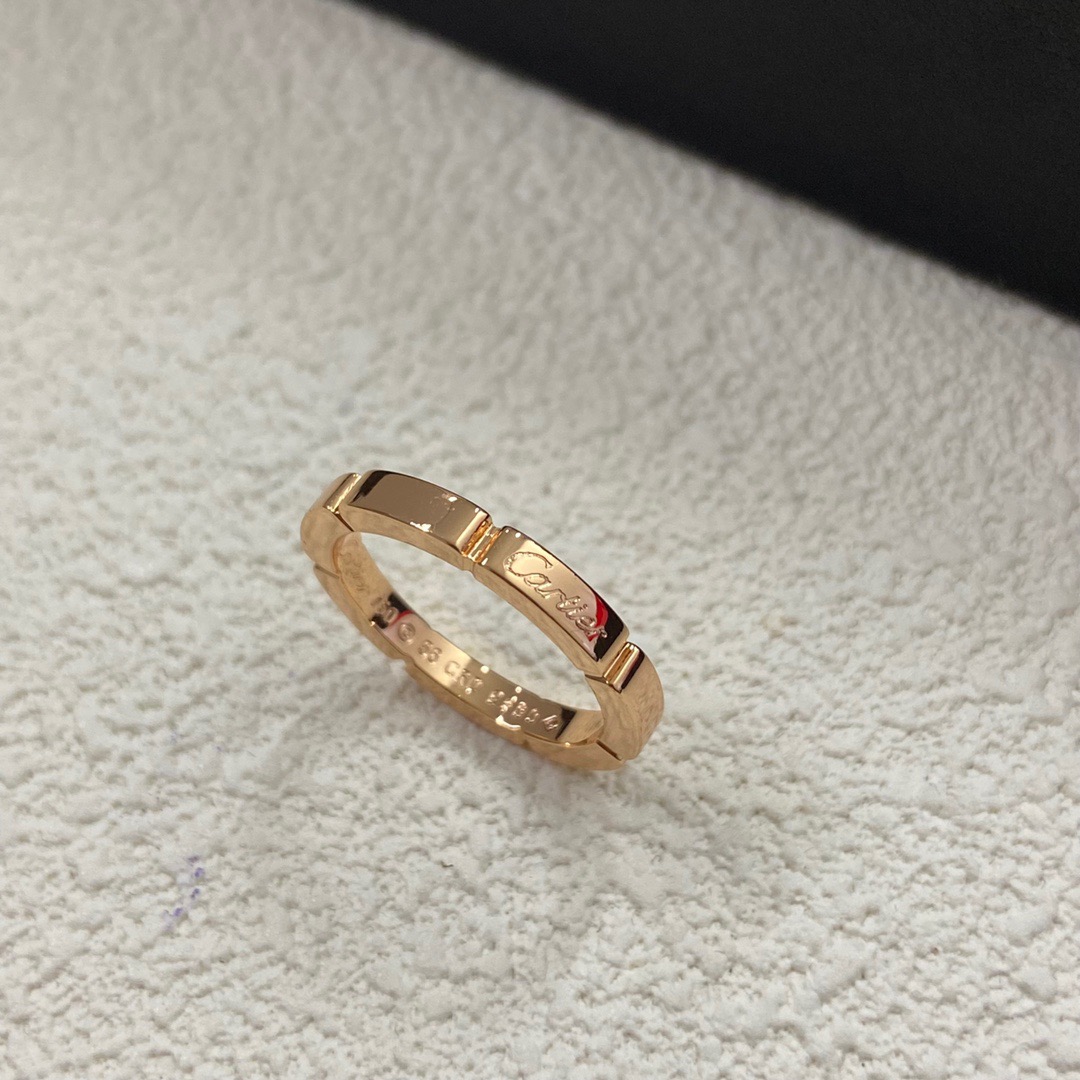 Cartier Cartier 新款签名情侣戒指 三色可选