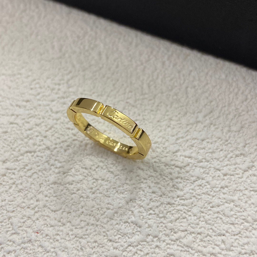 Cartier Cartier 新款签名情侣戒指 三色可选