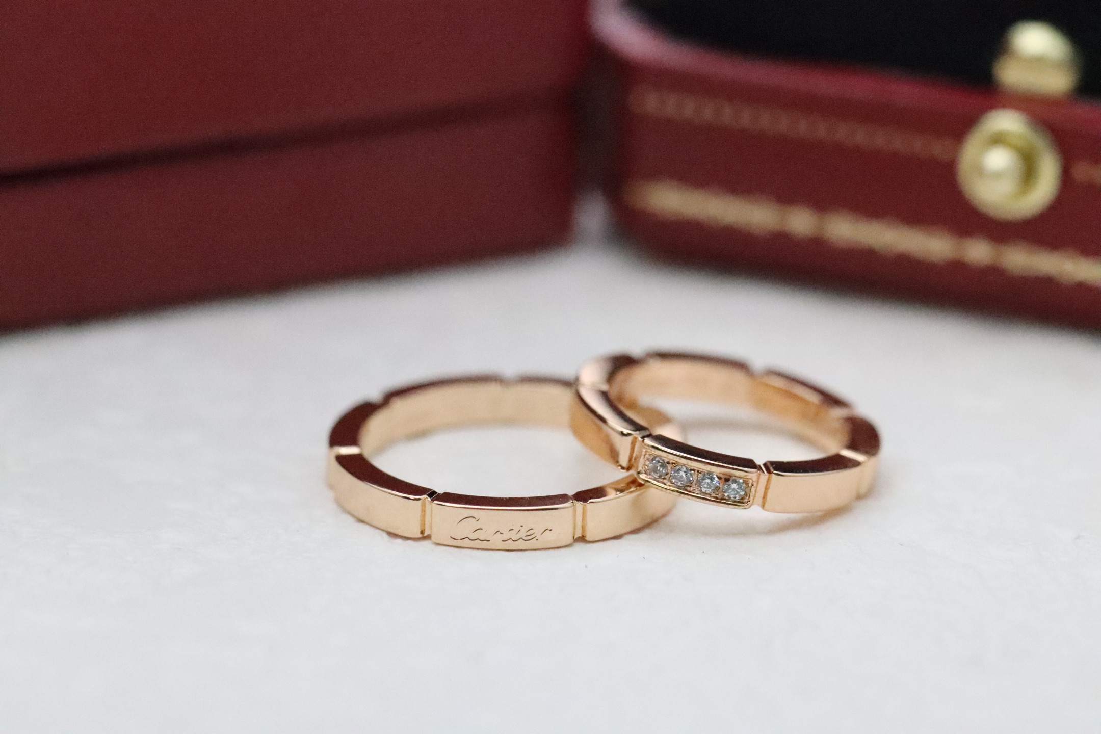 Cartier Cartier 新款签名情侣戒指 三色可选