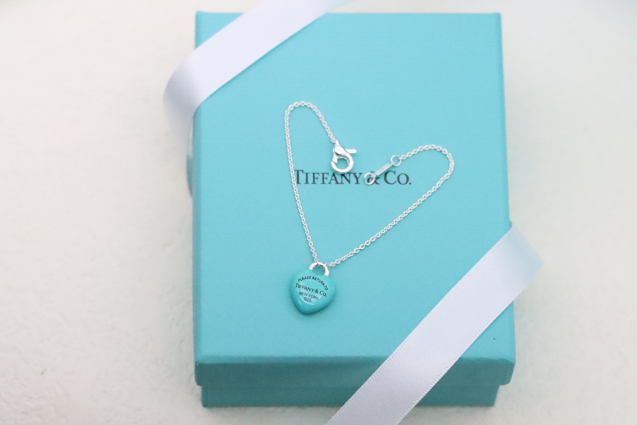 Tiffany & Co. Tiffany&Co.蓝胖子珐琅爱心糖豆 手链