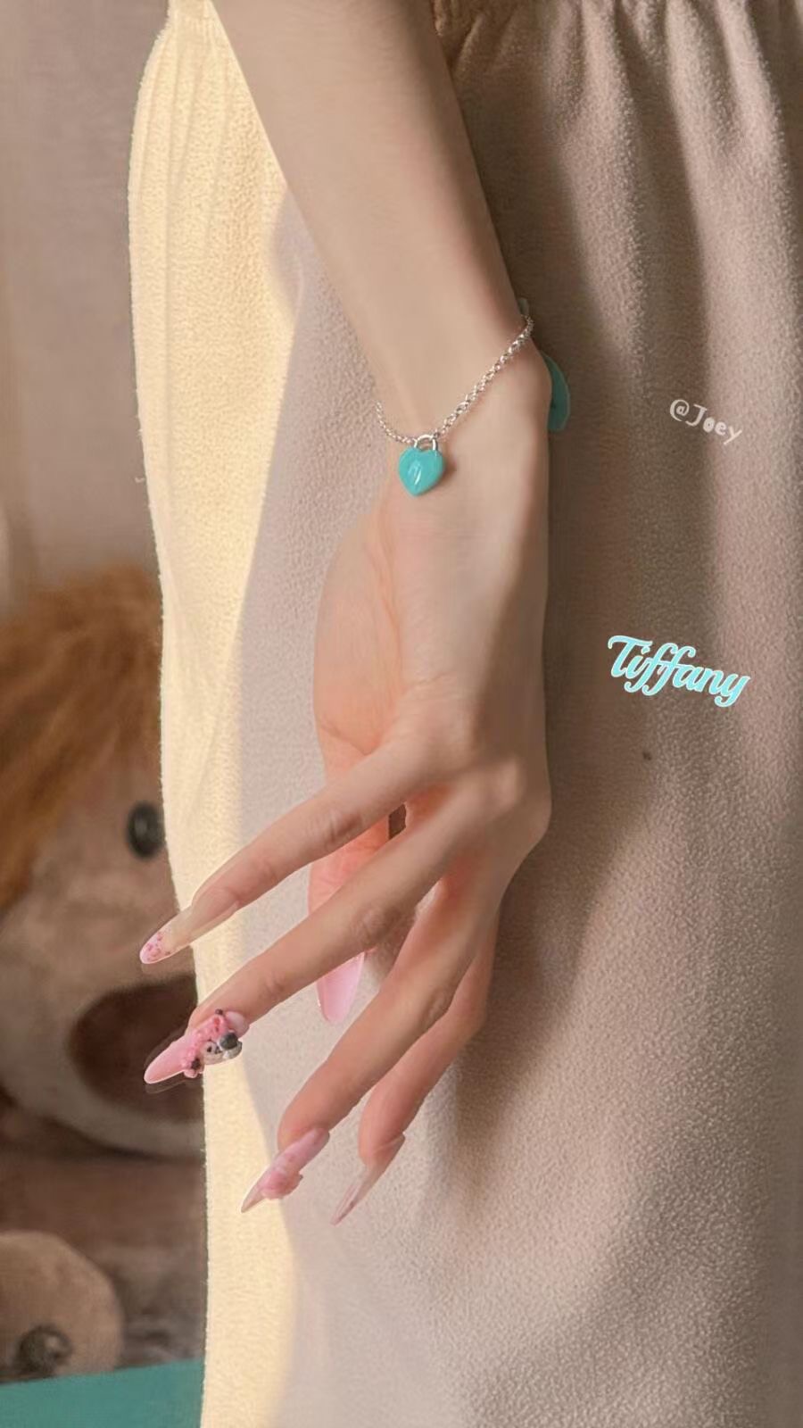 Tiffany & Co. Tiffany&Co.蓝胖子珐琅爱心糖豆 手链