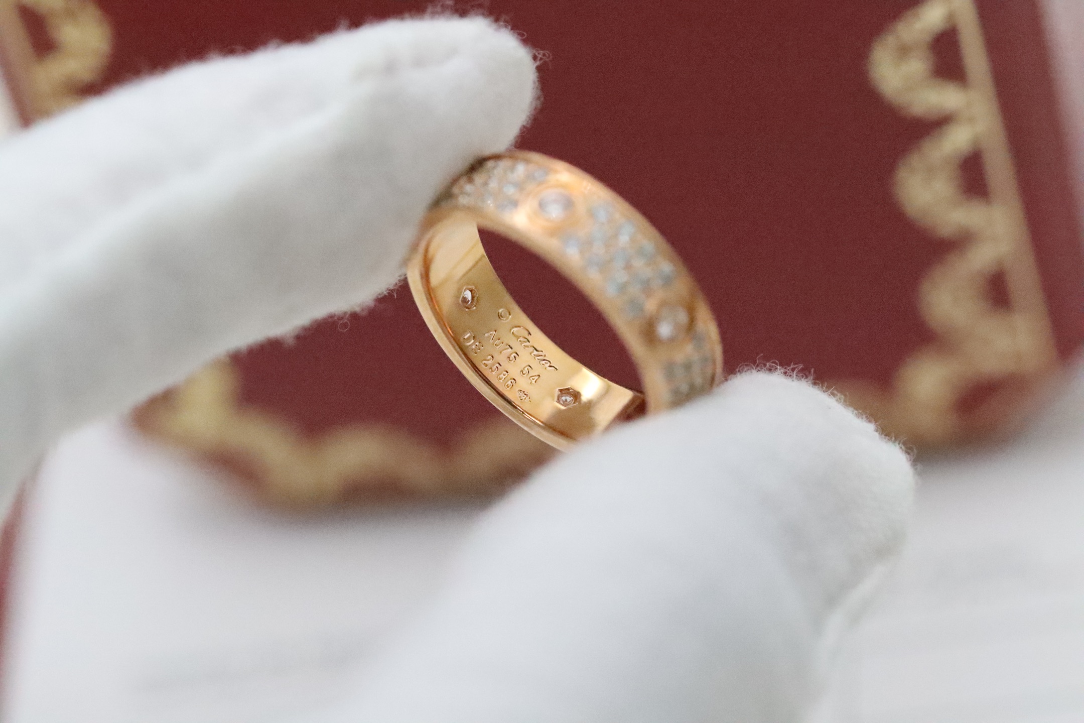 Cartier Cartier 三色 六主石满钻满天星情侣戒指
