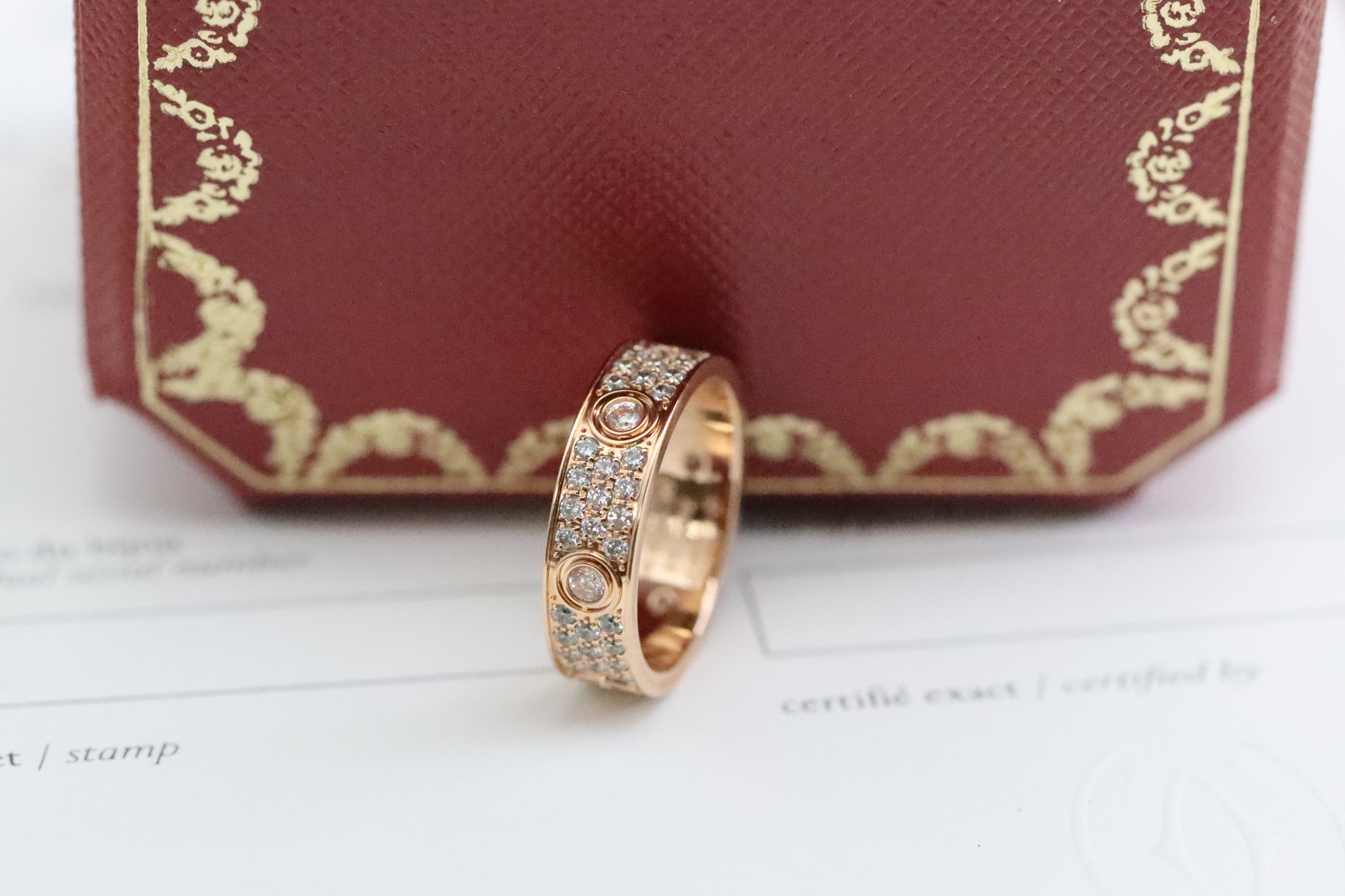 Cartier Cartier 三色 六主石满钻满天星情侣戒指