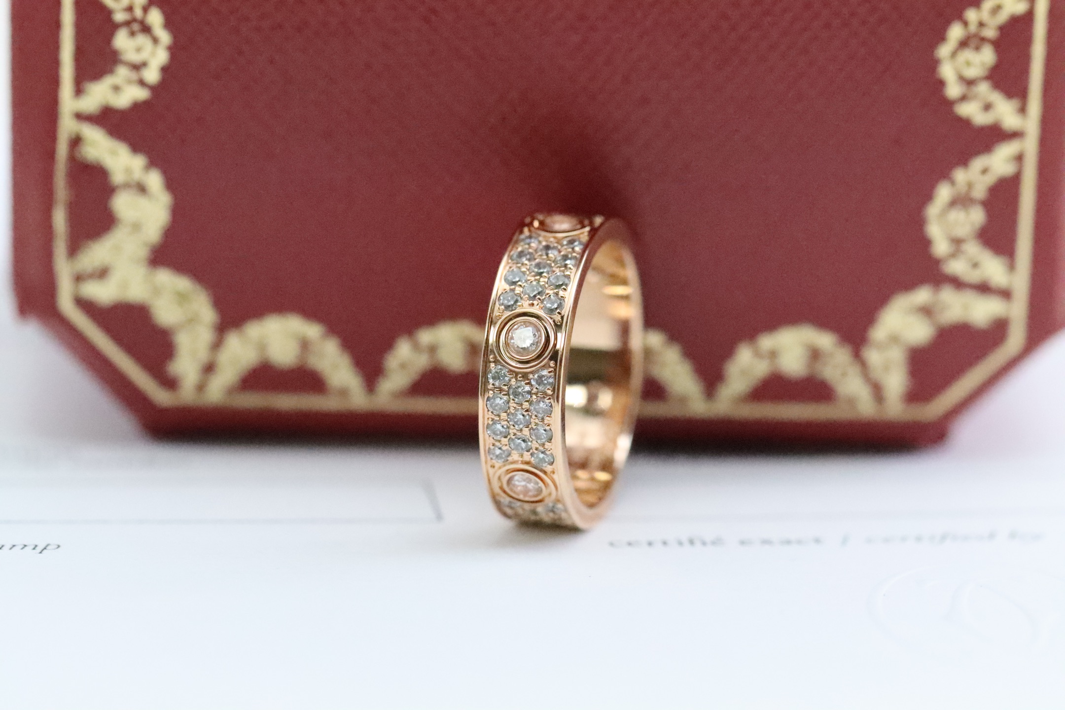 Cartier Cartier 三色 六主石满钻满天星情侣戒指