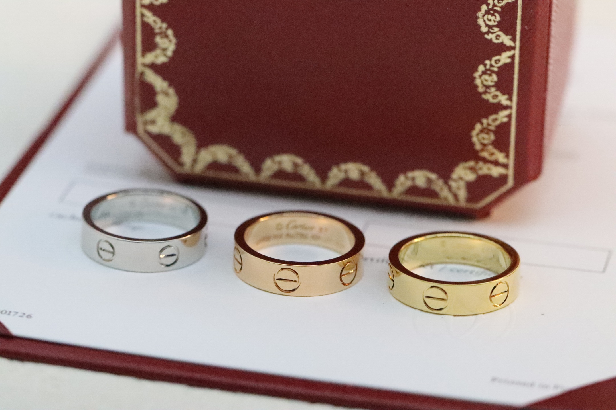Cartier Cartier 三色 无钻宽版 戒指