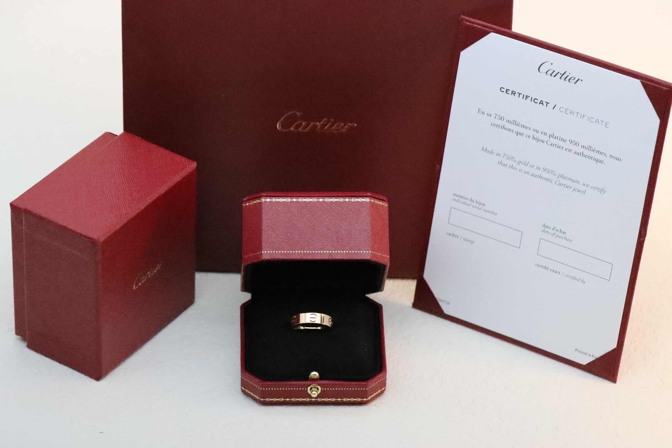Cartier Cartier 三色 无钻宽版 戒指