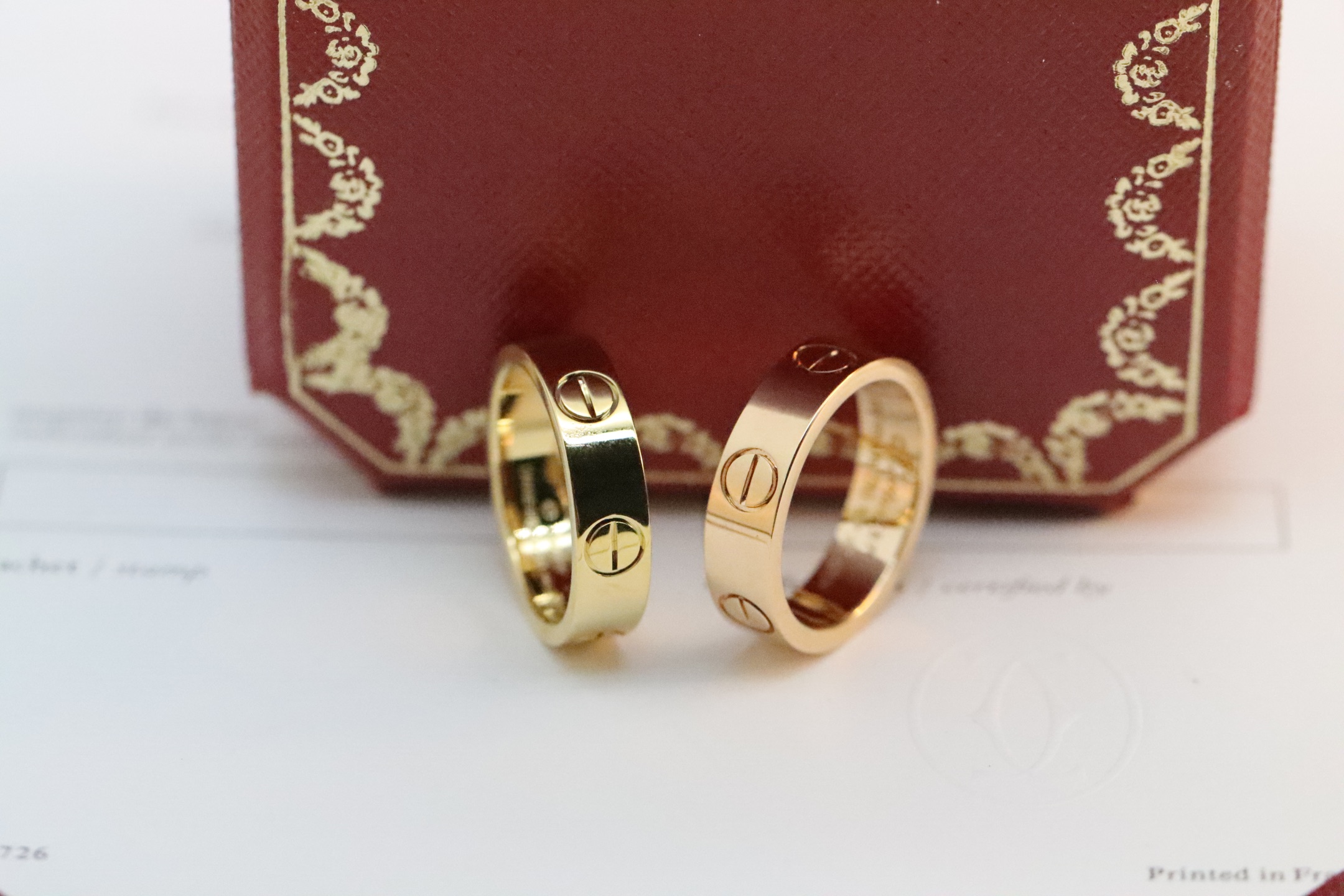 Cartier Cartier 三色 无钻宽版 戒指