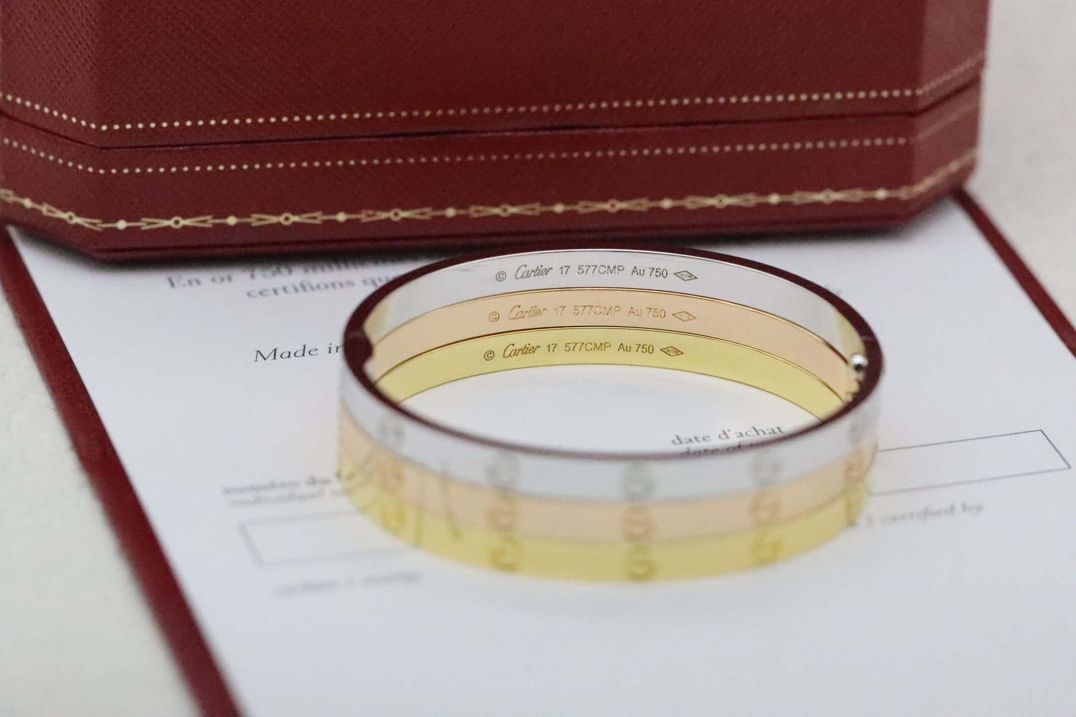 Cartier 卡地亚Cartier 中号宽度love情款侣手镯