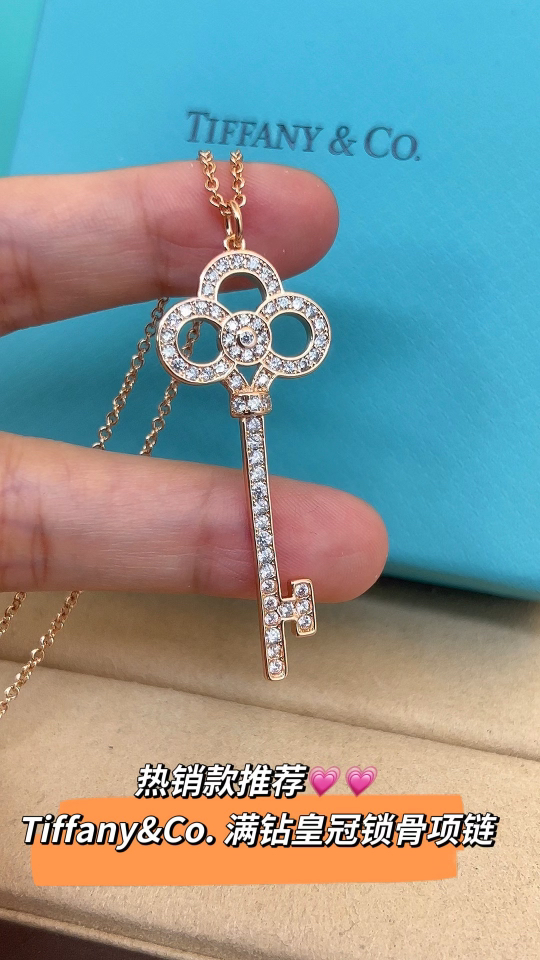 Tiffany & Co. Tiffany&Co. 满钻皇冠锁骨项链 纯银