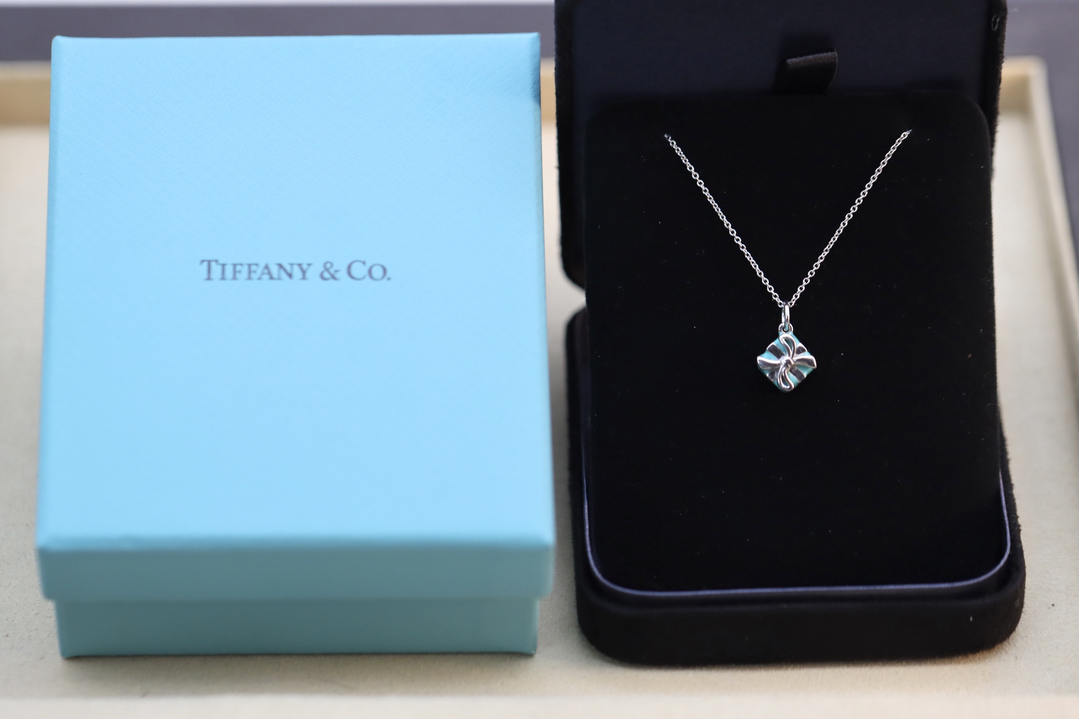 Tiffany & Co. Tiffany&Co.礼物盒子项链 925纯银