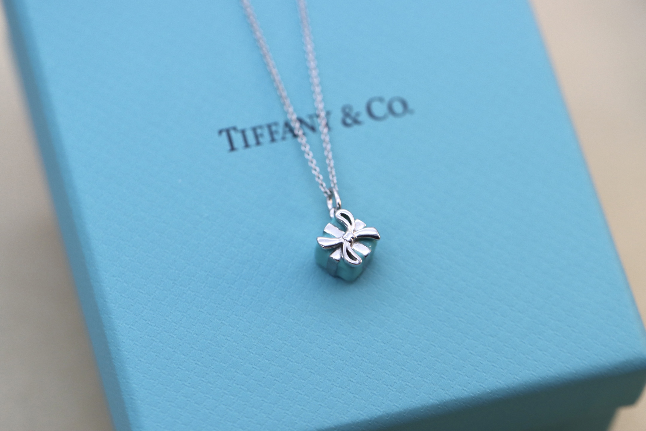 Tiffany & Co. Tiffany&Co.礼物盒子项链 925纯银