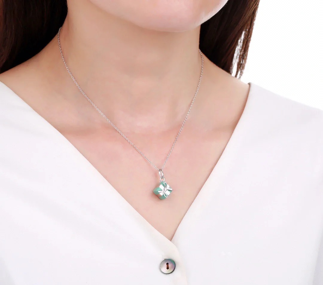 Tiffany & Co. Tiffany&Co.礼物盒子项链 925纯银