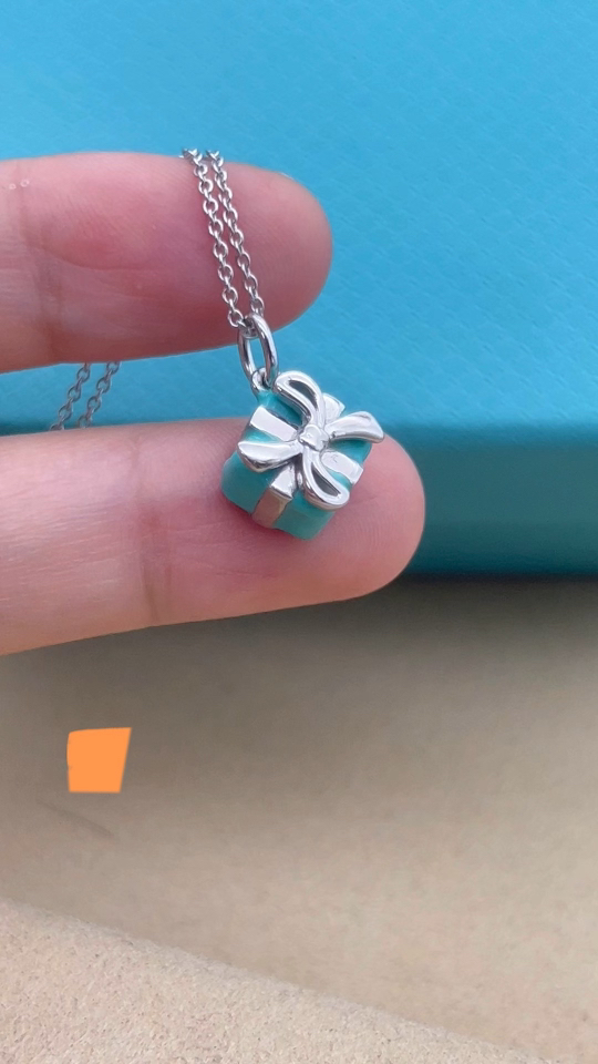 Tiffany & Co. Tiffany&Co.礼物盒子项链 925纯银