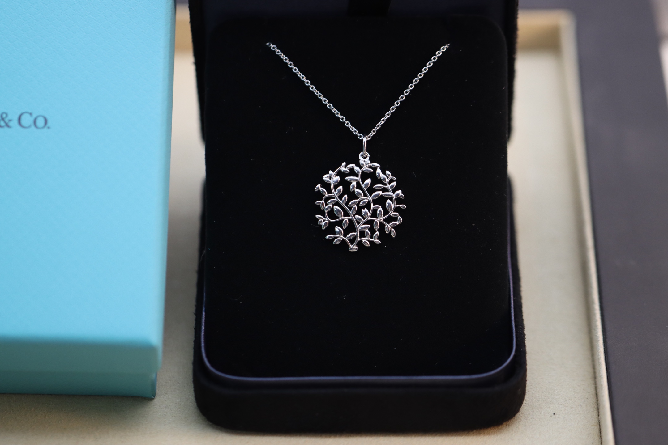 Tiffany & Co. Tiffany&Co.银色树叶项链 925纯银