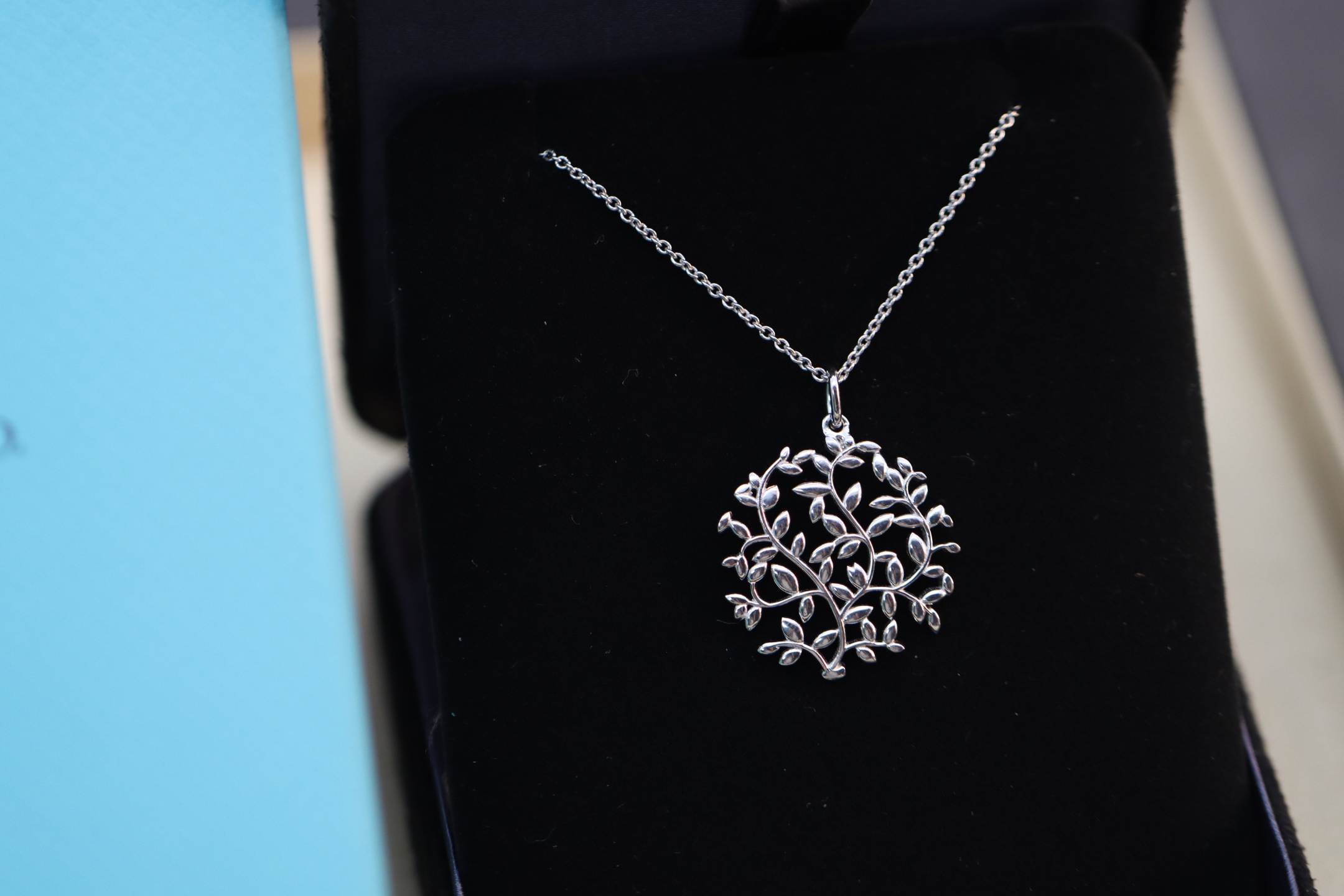 Tiffany & Co. Tiffany&Co.银色树叶项链 925纯银