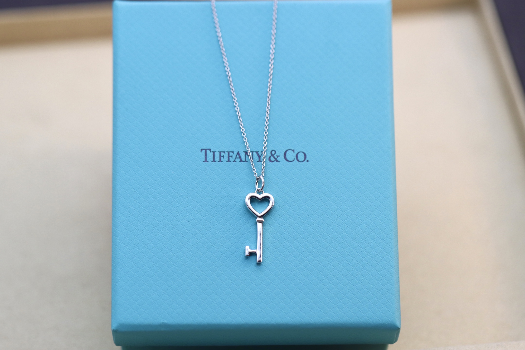 Tiffany & Co. Tiffany&Co.银色爱心钥匙项链 925纯银