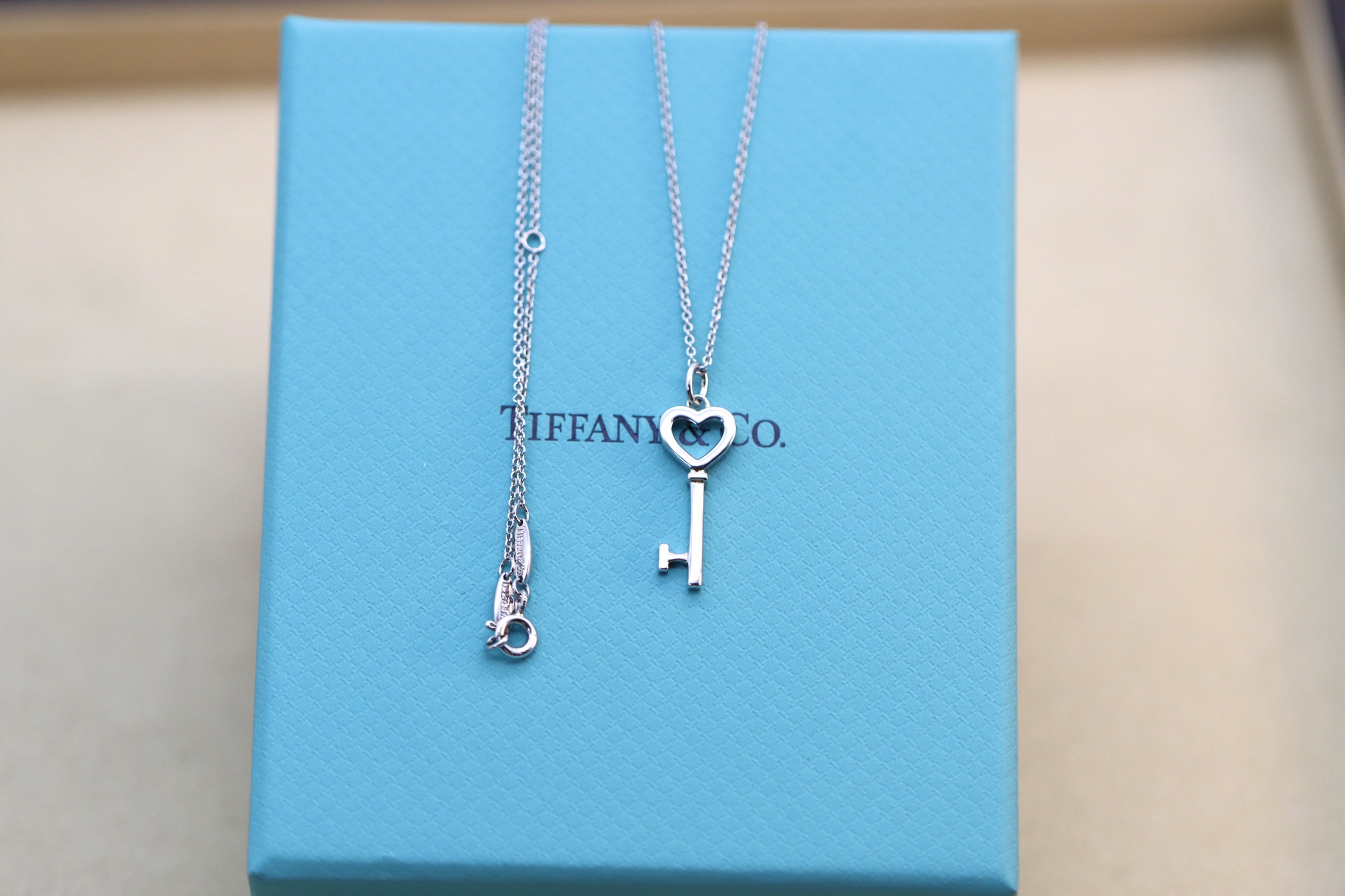 Tiffany & Co. Tiffany&Co.银色爱心钥匙项链 925纯银
