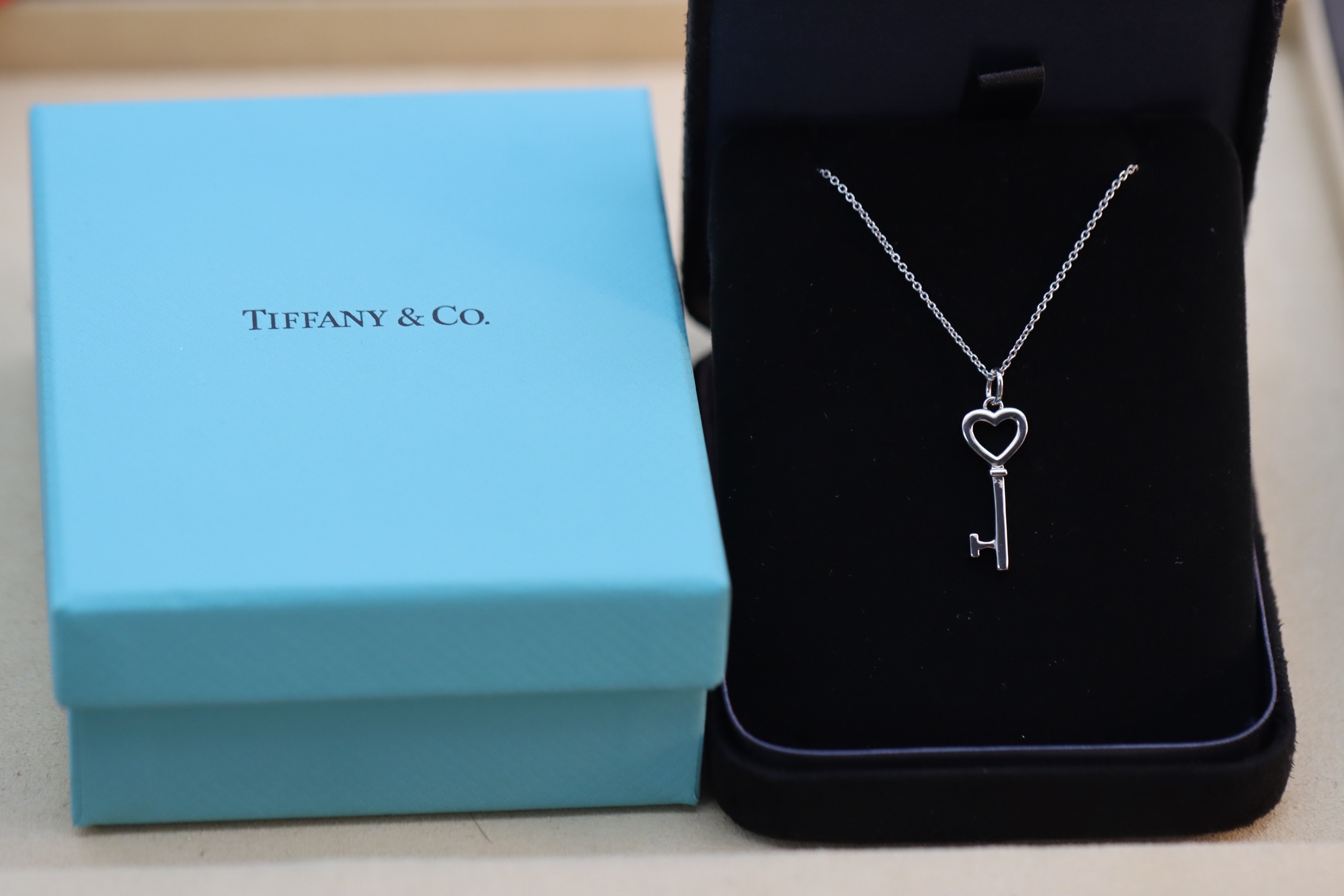 Tiffany & Co. Tiffany&Co.银色爱心钥匙项链 925纯银