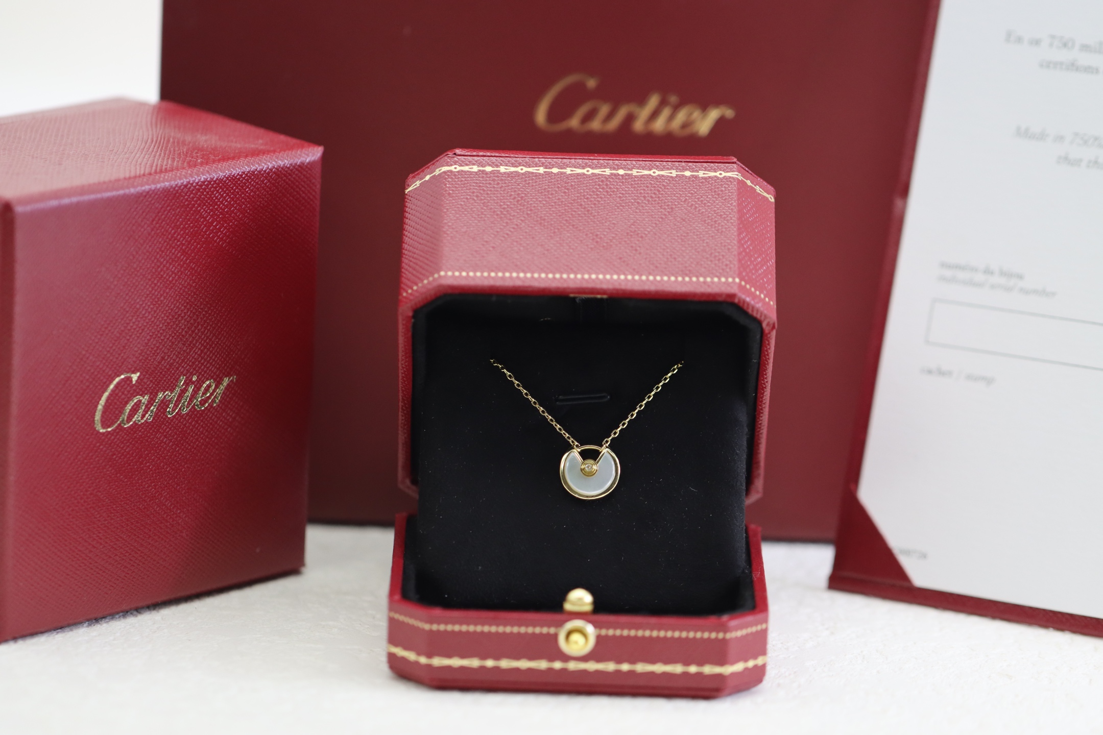 Cartier Cartier卡地亚 白贝护身符 锁骨项链