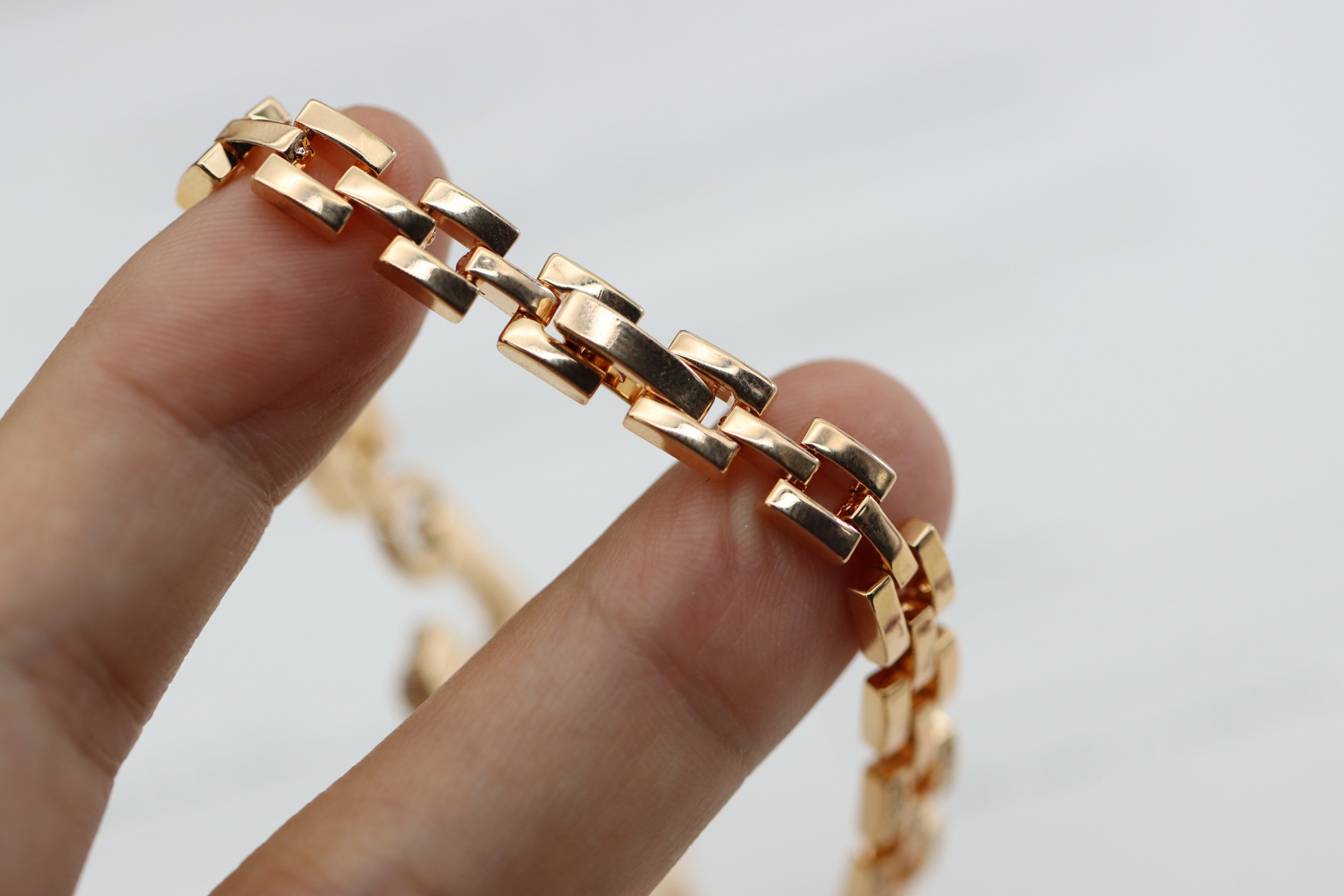 Cartier Cartier 满钻小豹子 竹节手链