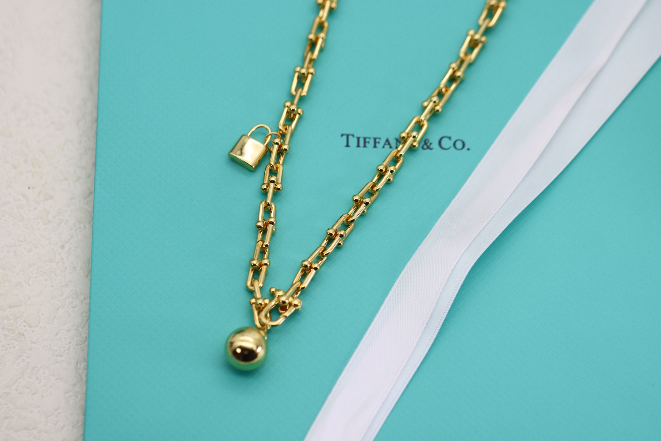 Tiffany & Co. Tiffany&Co.Hardwear 圆球锁头竹节项链