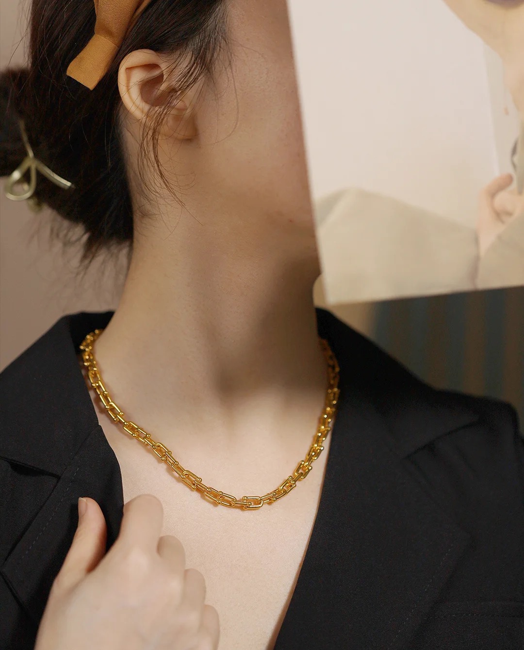 Tiffany & Co. Tiffany&Co.Hardwear u形竹节竹节项链