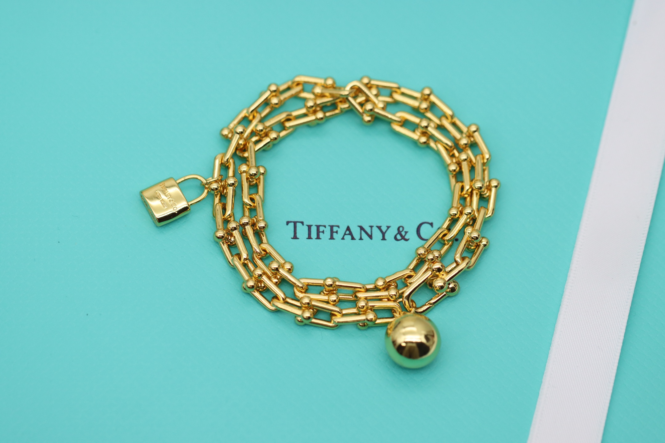 Tiffany & Co. Tiffany&Co.Hardwear 圆球锁头竹节手链