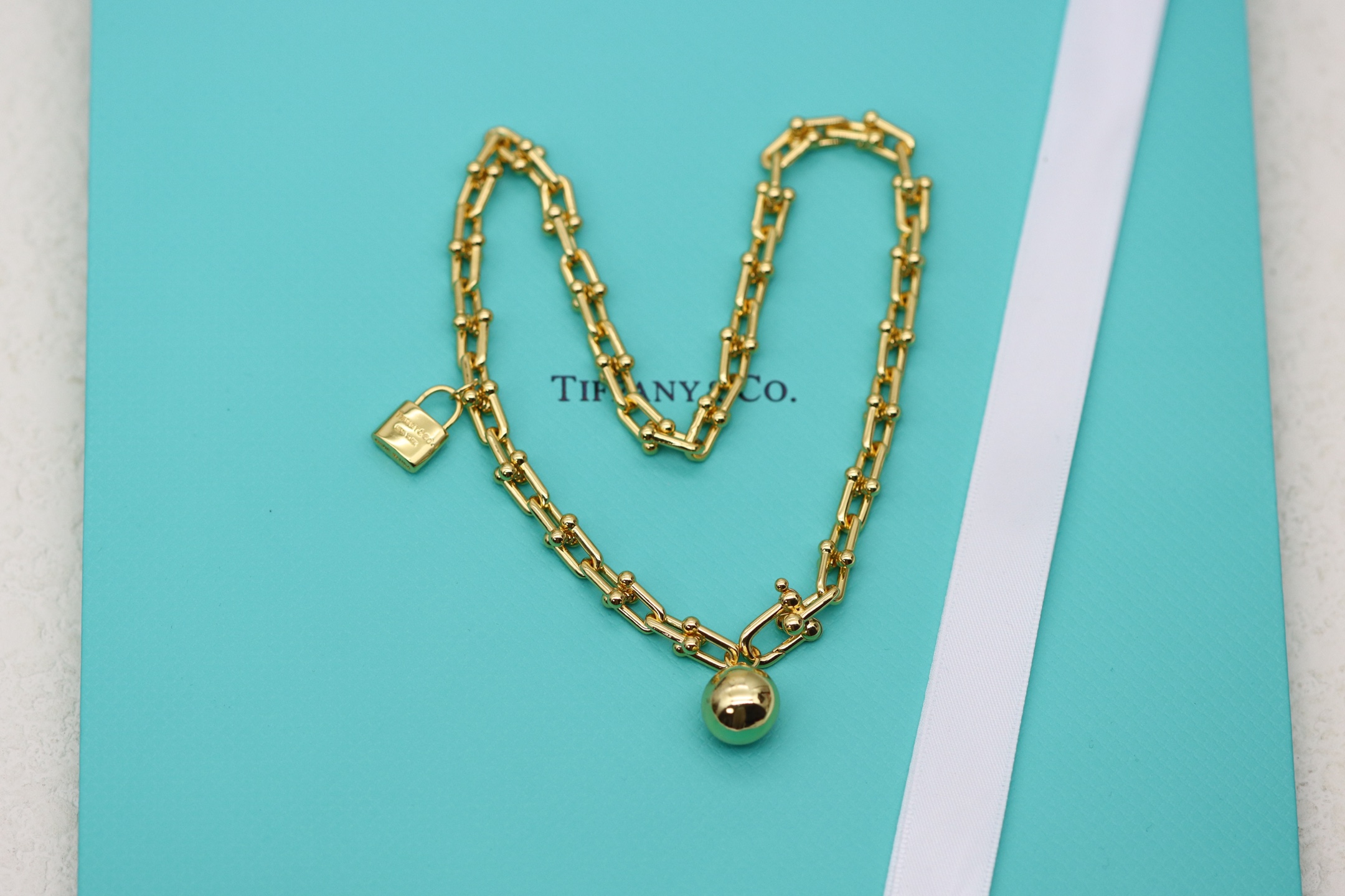 Tiffany & Co. Tiffany&Co.Hardwear 圆球锁头竹节手链