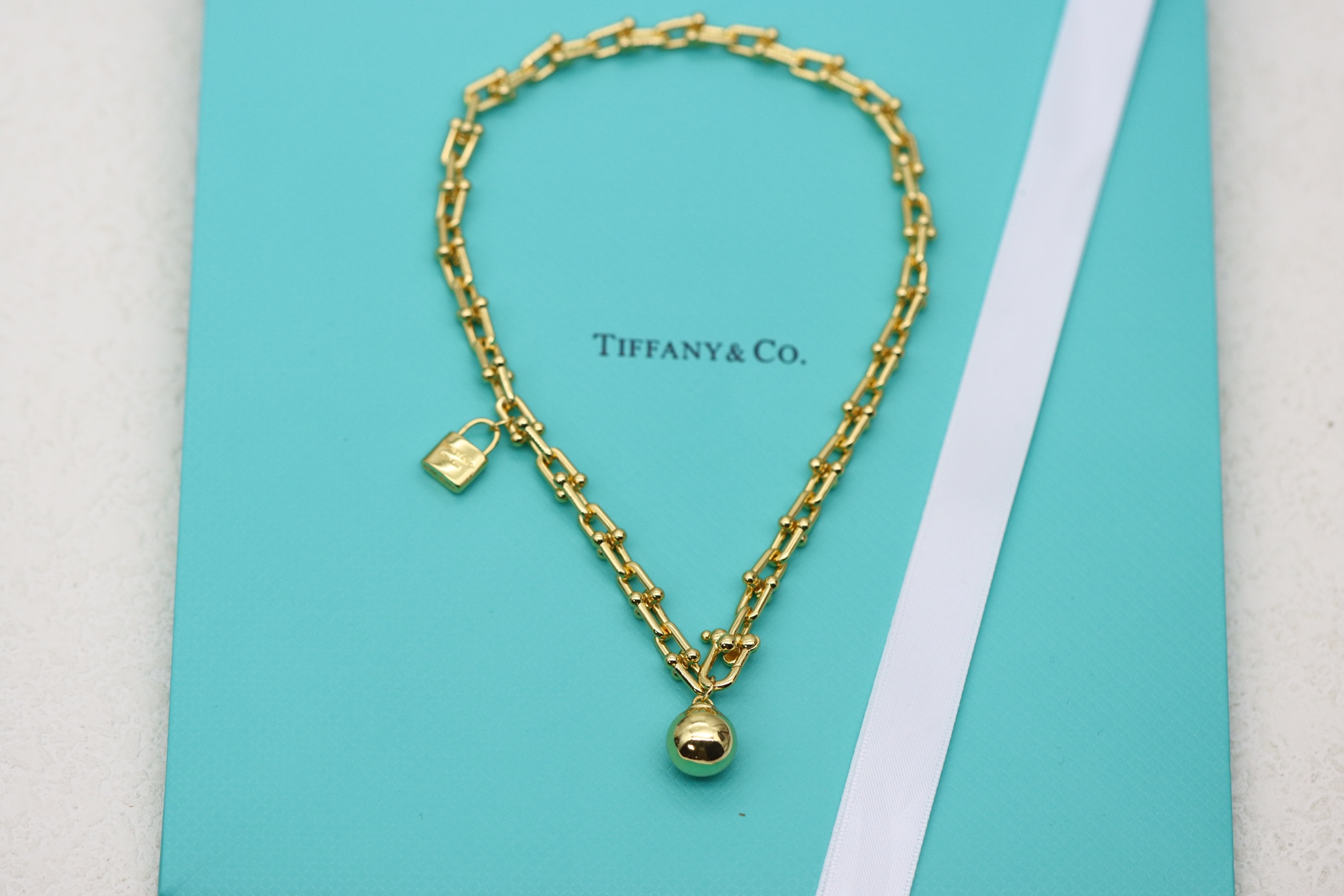 Tiffany & Co. Tiffany&Co.Hardwear 圆球锁头竹节手链