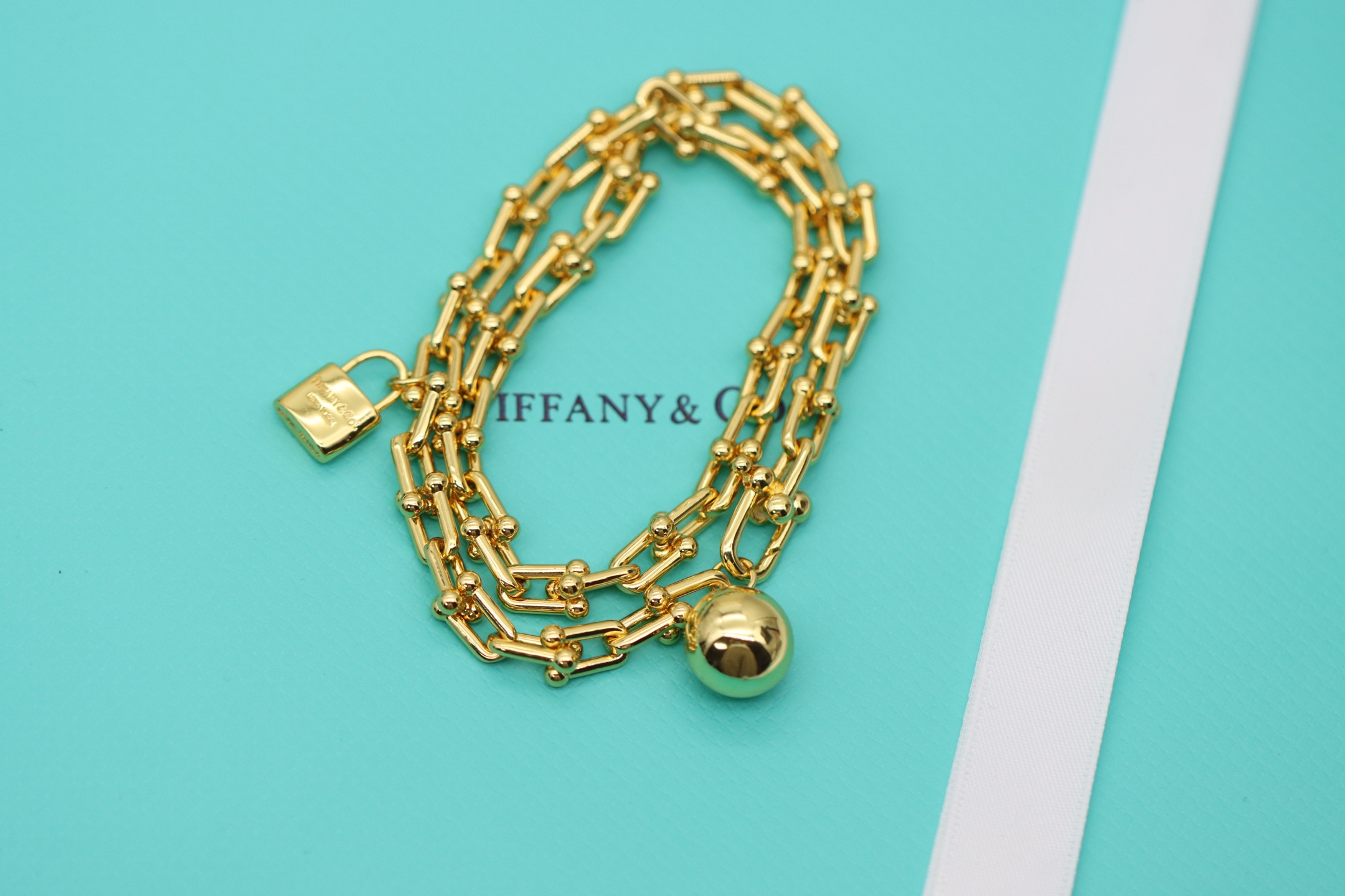 Tiffany & Co. Tiffany&Co.Hardwear 圆球锁头竹节手链