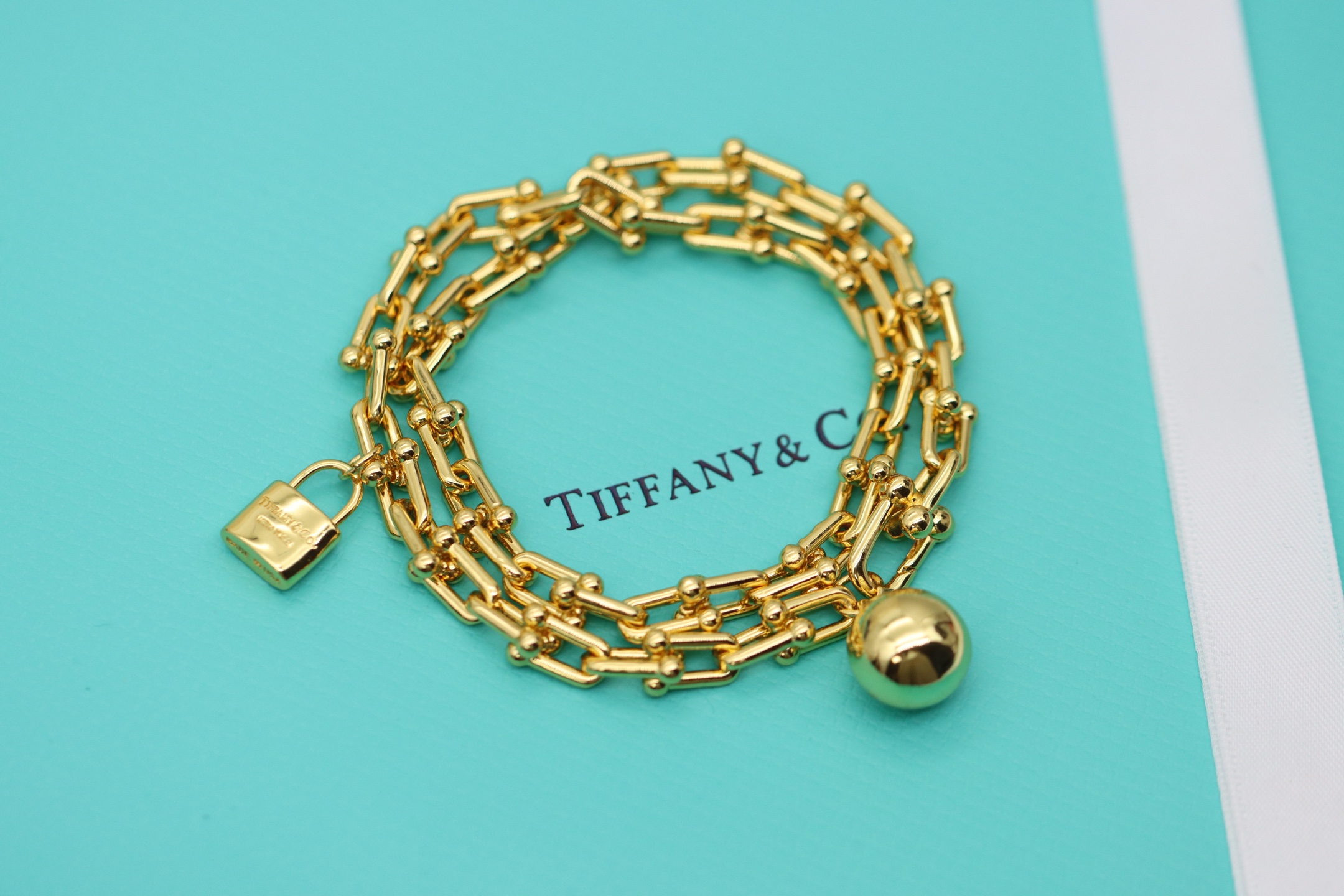 Tiffany & Co. Tiffany&Co.Hardwear 圆球锁头竹节手链